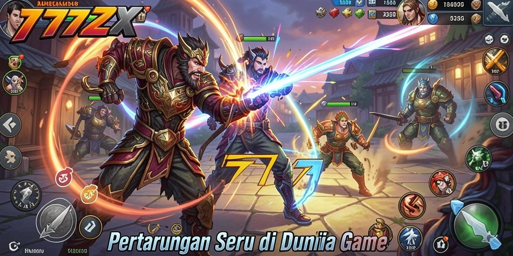 Gameplay seru dengan aksi pertarungan yang intens di 777ZX.