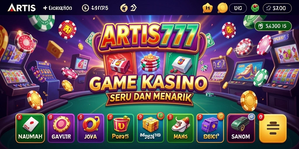 Tampilan menarik gameplay Kasino di ARTIS777 yang memukau.