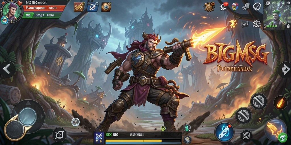 Tampilan gameplay yang menggetarkan dalam dunia ARPG BIGMSG.