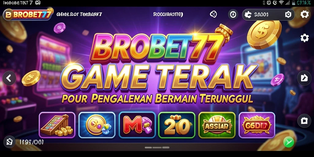 Screenshot utama BROBET77 menampilkan gameplay mesin Slot yang seru.