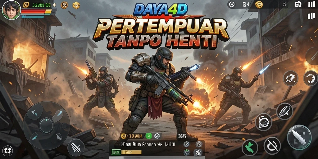 Tampilan gameplay seru dengan aksi bertempur yang mendebarkan.