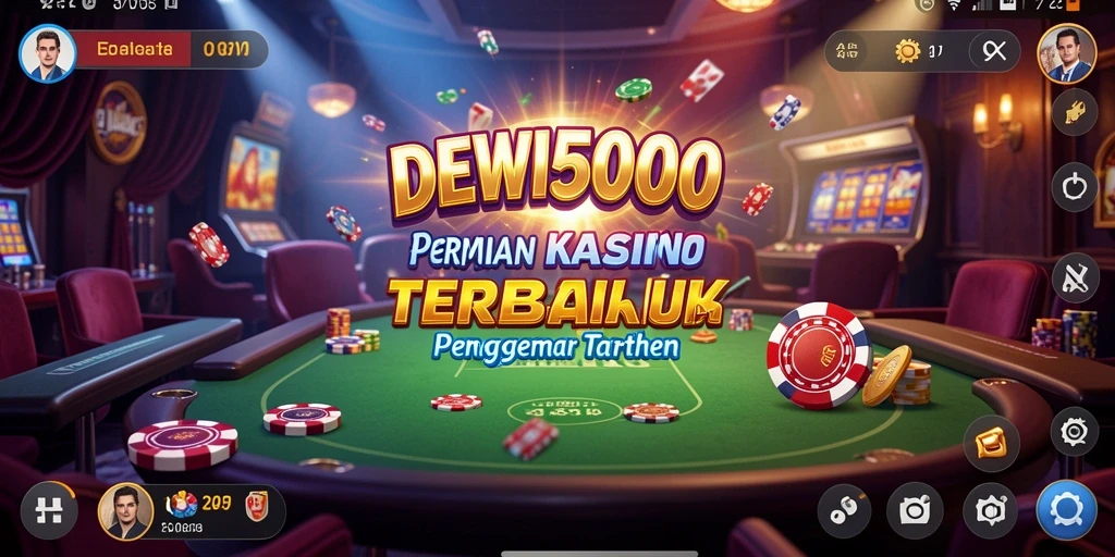 Tampilan permainan Kasino yang menarik di DEWI5000.