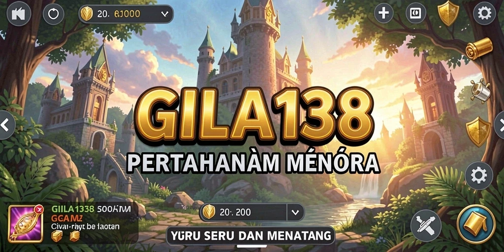 Tampilan gameplay menarik dari GILA138 dalam mode Tower Defense.