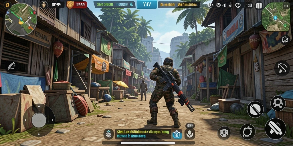 Screenshot IDR89 menampilkan suasana gameplay simulasi yang realistis dan menarik.