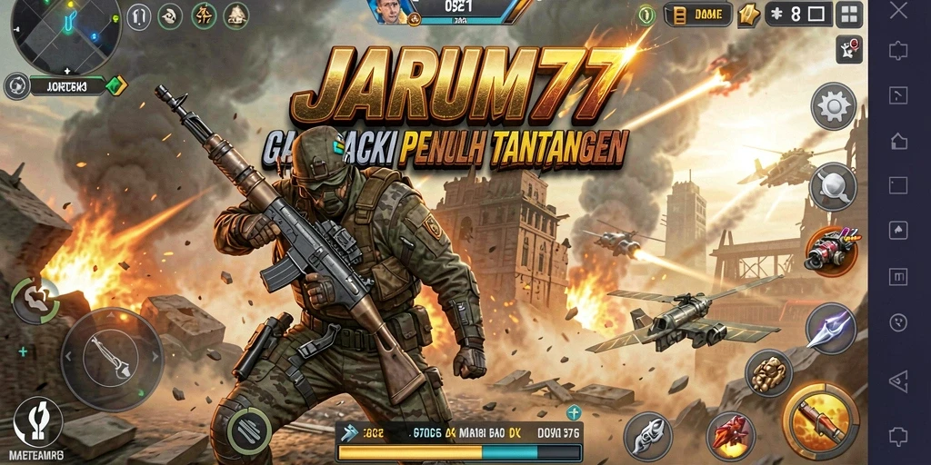 Tangkapan layar permainan JARUM77 dengan aksi seru dan grafis tinggi.