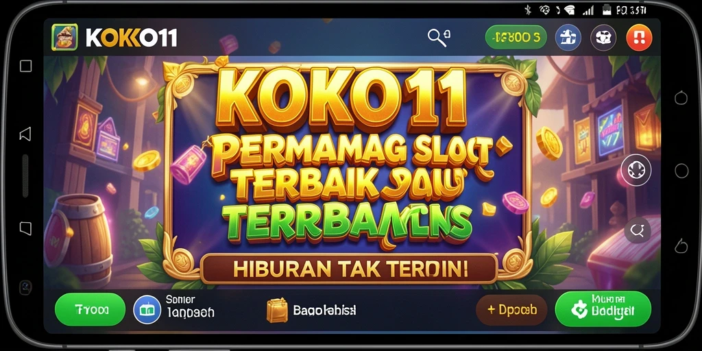 Screenshot gameplay KOKO11 yang menunjukkan momen winning spin.