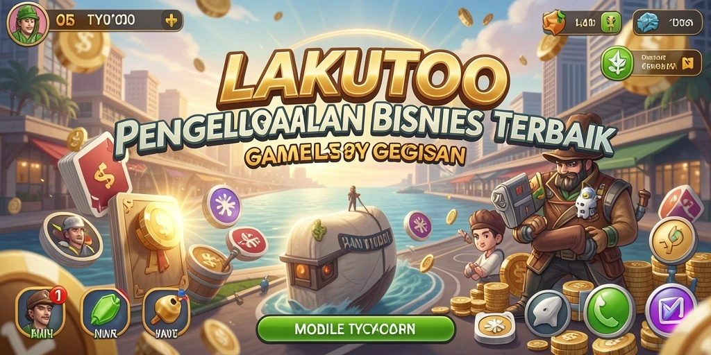 Tampilan gameplay <strong>LAKUTOTO</strong> yang menarik dan penuh aksi bisnis.