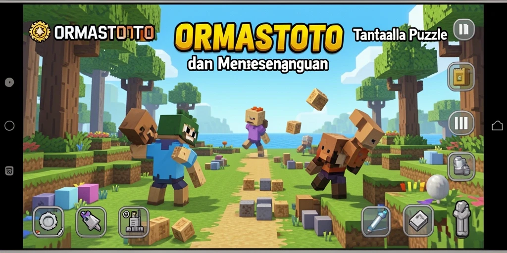 Tampilan gameplay puzzle yang seru dan menantang di ORMASTOTO.