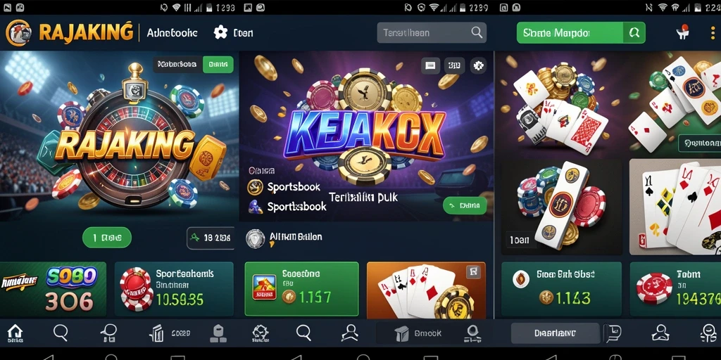 Screenshot utama RAJAKING menampilkan taruhan olahraga yang menarik.