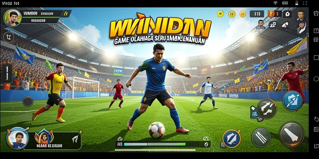 Gameplay WINIDN menampilkan aksi olahraga yang mendebarkan.